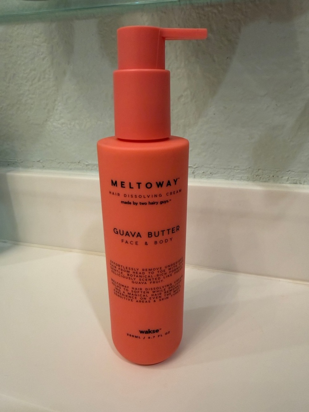 Meltoway Guava Butter Face & Body - Coral Pump Bottle - Body Hair Removal